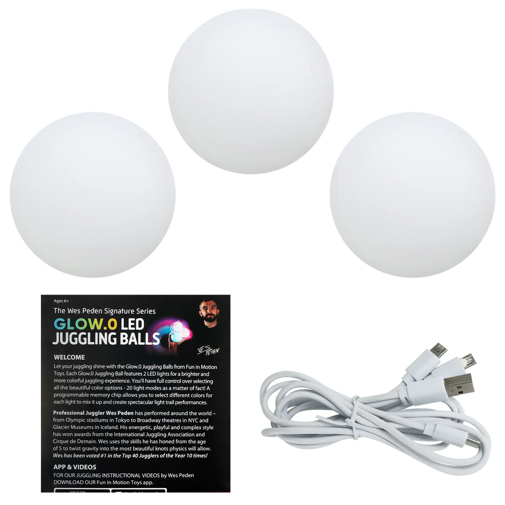 Wes Peden Glow.0 Juggling Balls - Light Flow