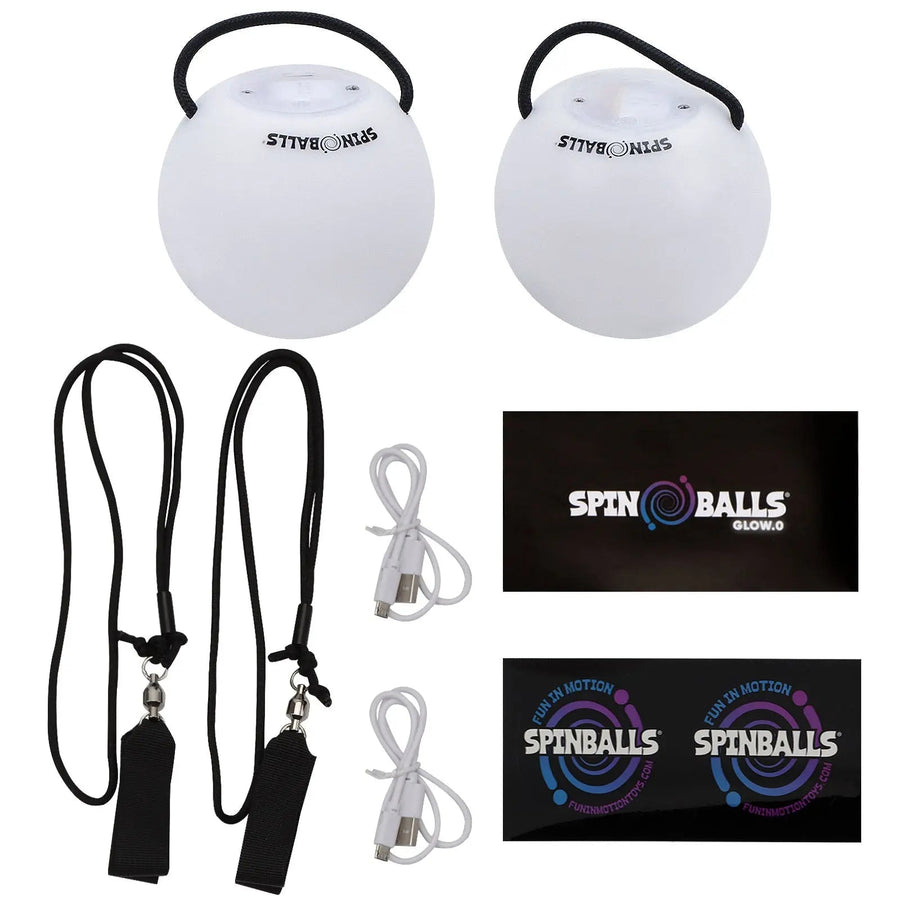 Glow. 0 LED Rechargeable Poi Set - Gift Ready
