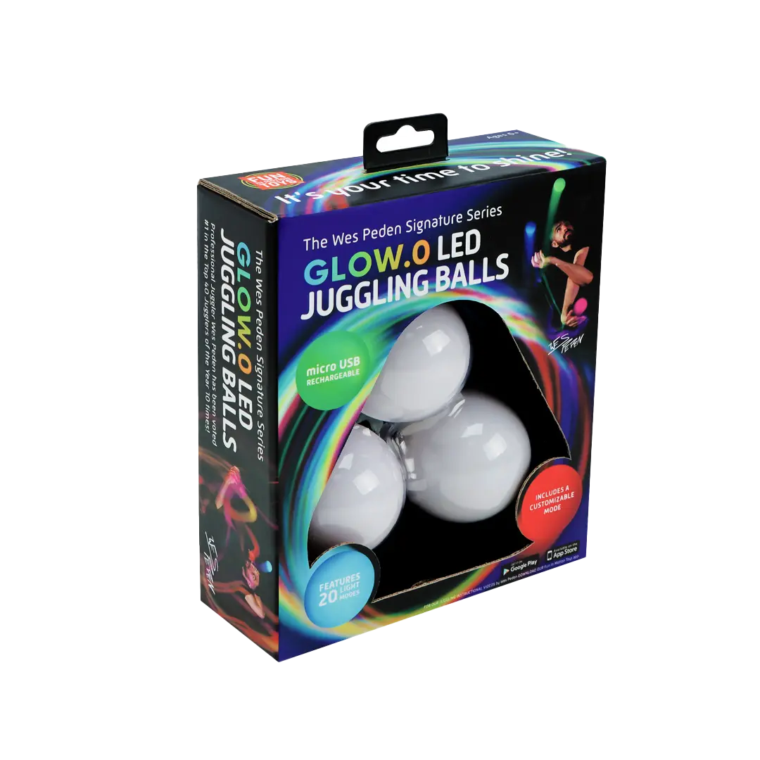 Wes Peden Glow.0 Juggling Balls - Light Flow