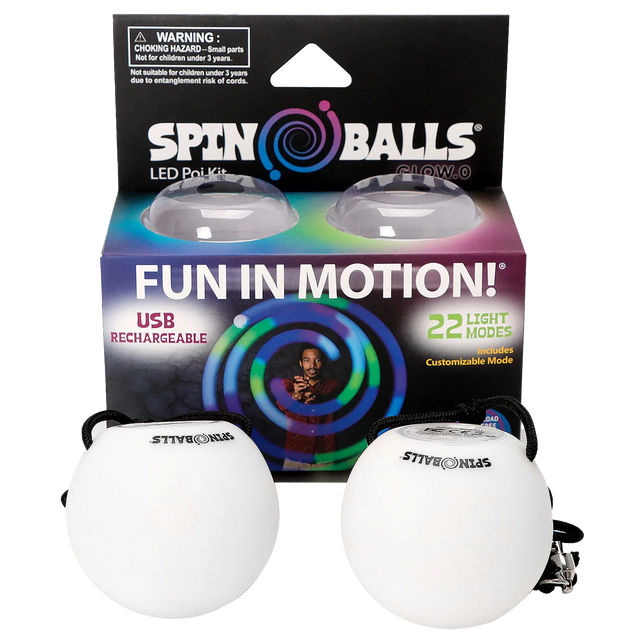 Glow. 0 LED Rechargeable Poi Set - Gift Ready