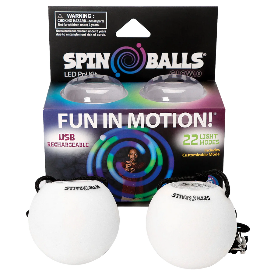 Glow. 0 LED Rechargeable Poi Set - Gift Ready