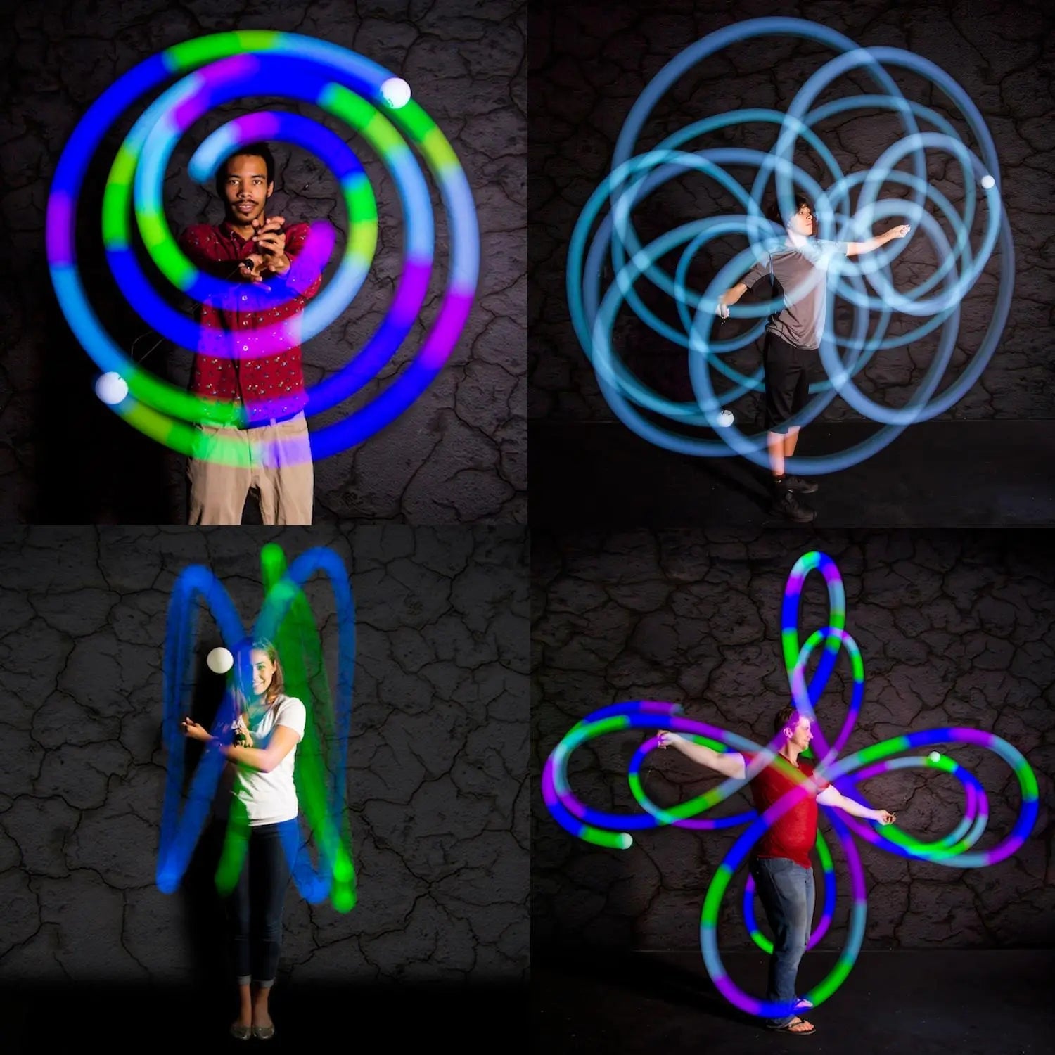 Glow. 0 LED Rechargeable Poi Set - Gift Ready